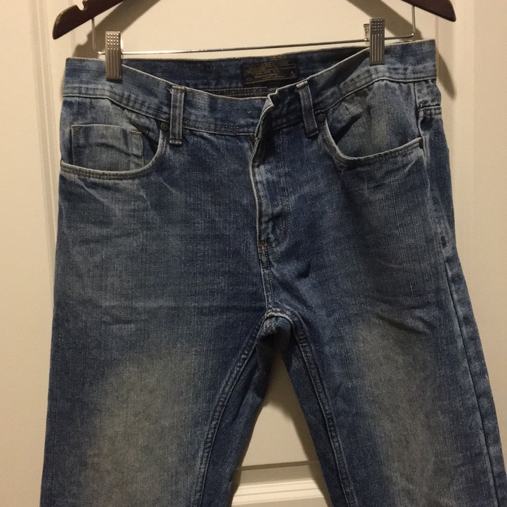 Jack & Jones Originals mens denim straight leg jeans Size 34/32 length altered